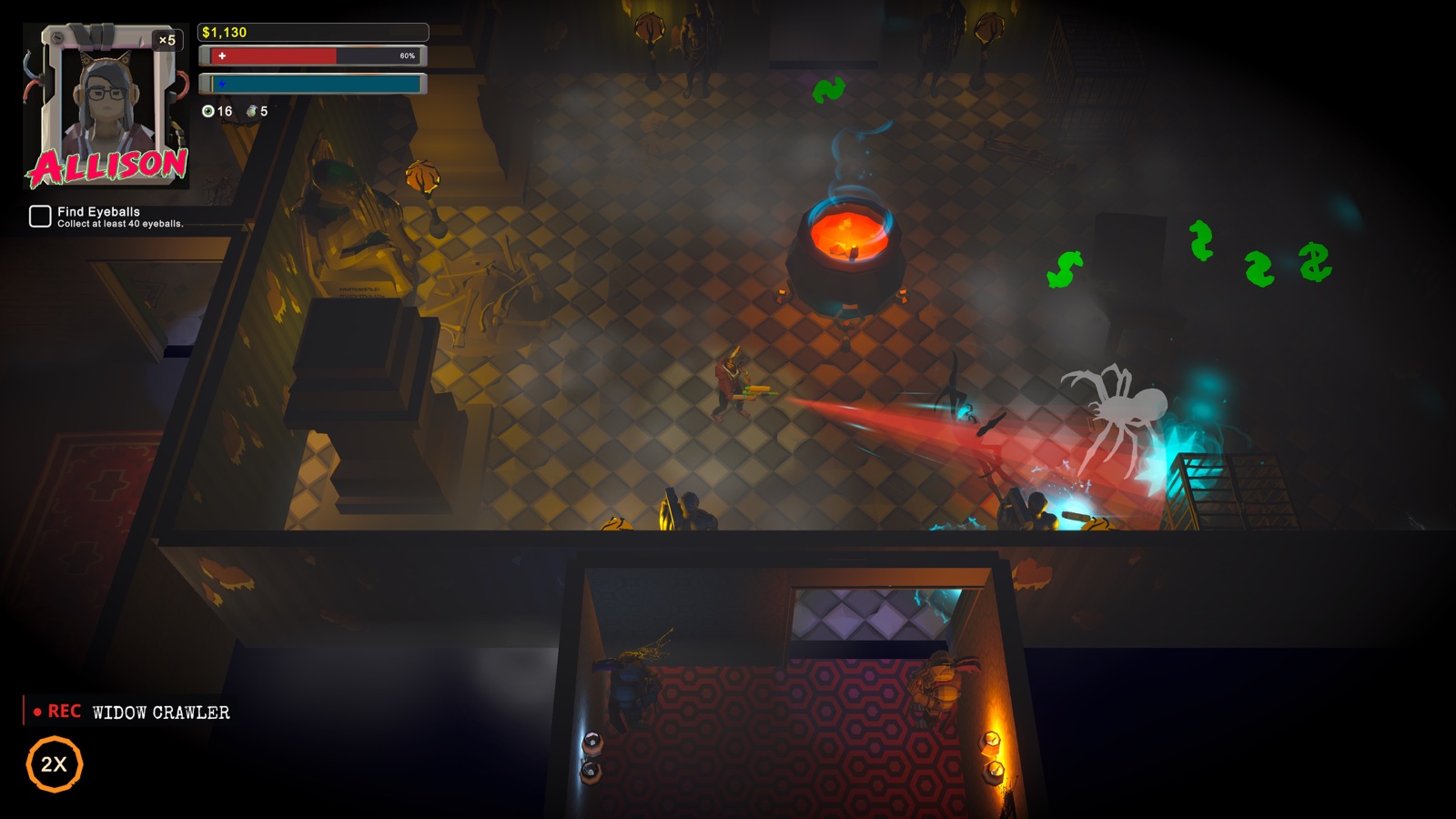 Haunted House Hellshift gameplay showing action.