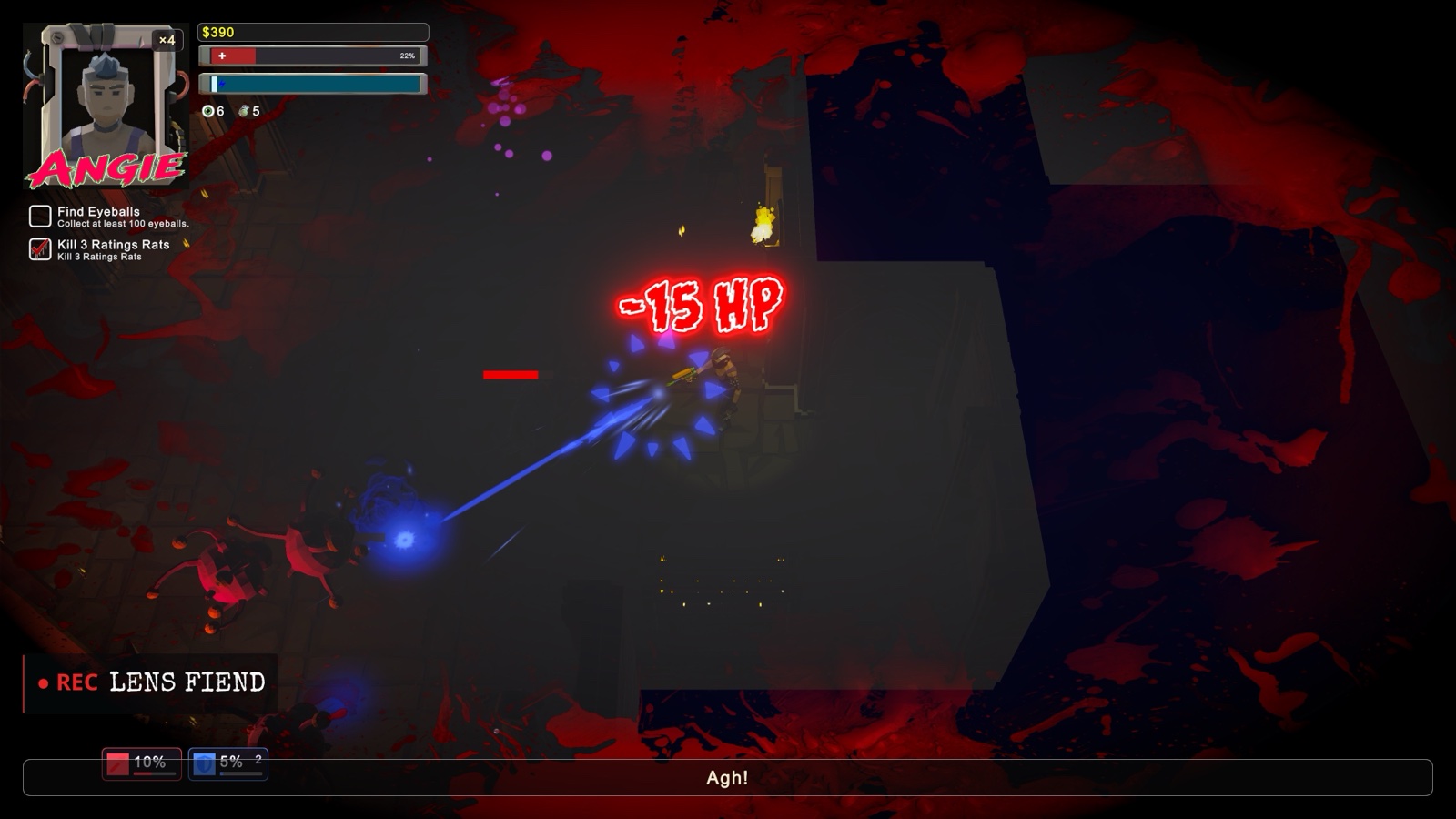 Haunted House Hellshift gameplay showing lens.